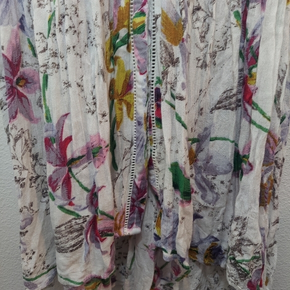 Anthropologie Nia Tunic Top Floral Medium - Picture 8 of 16